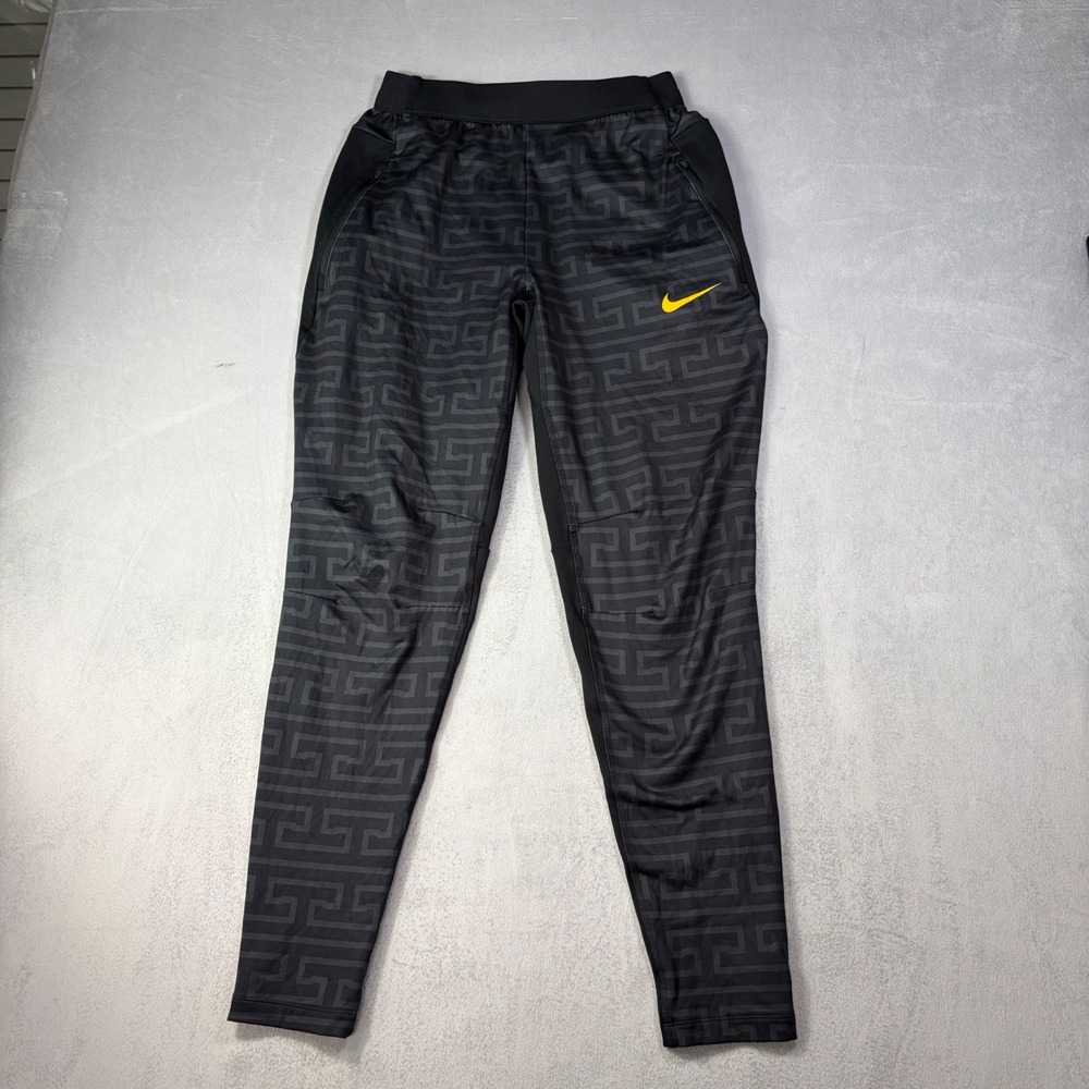 Nike USC Trojans Player Issued Training Pants Black Geometric Mens Small DEFRAND